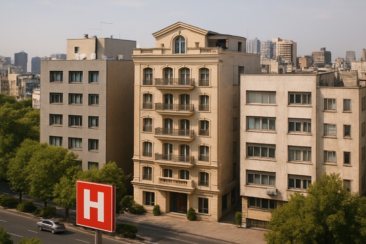 بیمارستان های اطراف هتل ورنوس تهران